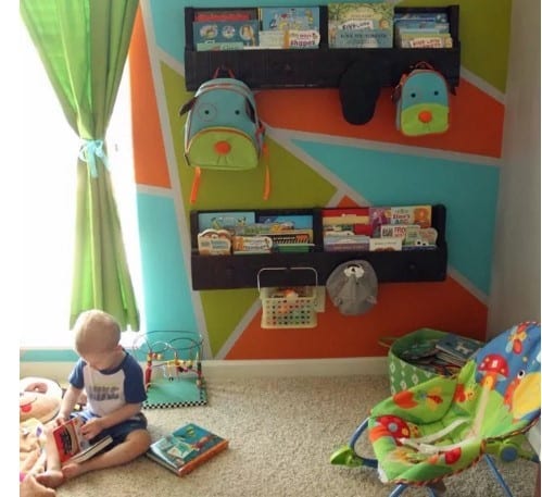 Pallet Bookshelves By Where The Smiles Have Been