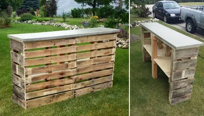 Pallet Patio Bar By Instructables