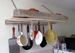 Pallet Pot Rack By A Green Point Kitchen