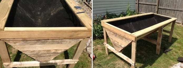 Pallet Raised Planter Bed By Instructables