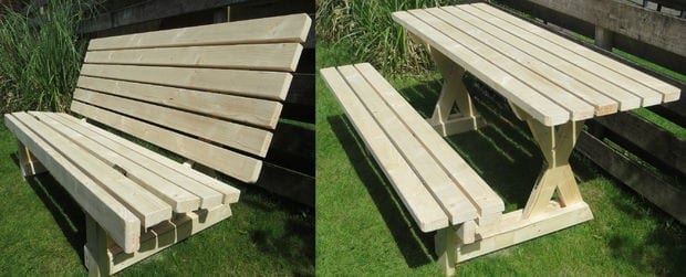 Picnic Table Bench Design