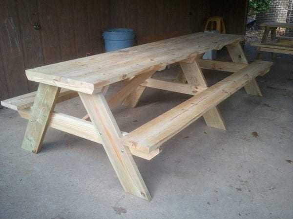 Plans For A Very Long Picnic Table