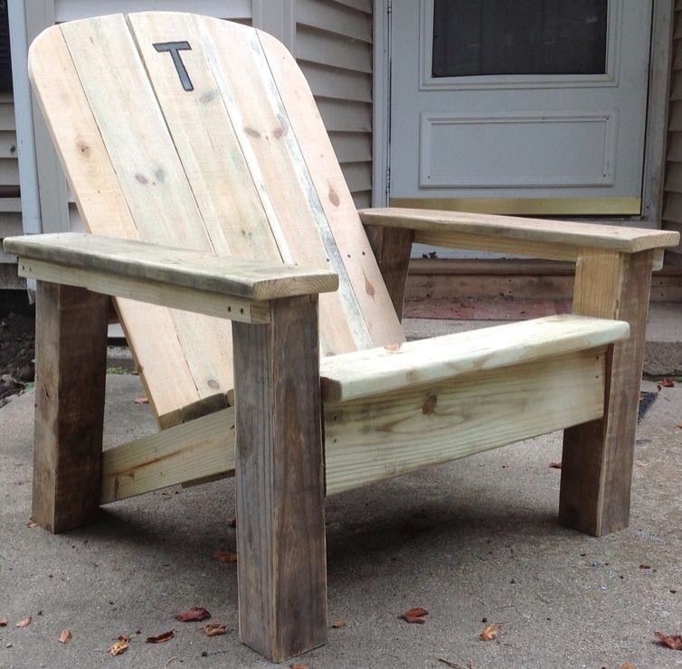 Reclaimed Lumber Adirondack Chair Plan