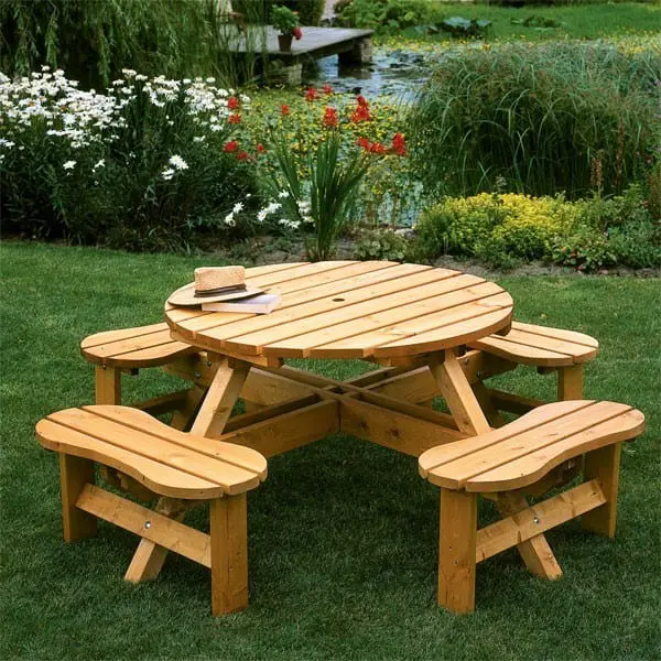 Somerset Round Picnic Table