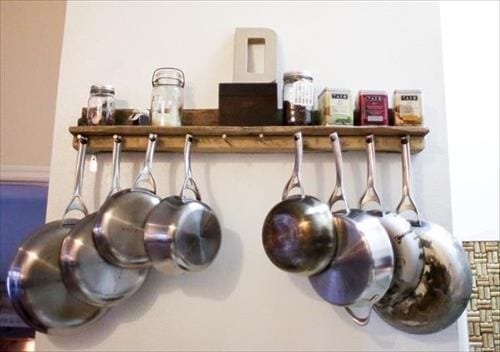 Tea And Coffee Wooden Shelves