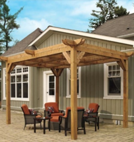 The Classic Red Pergola