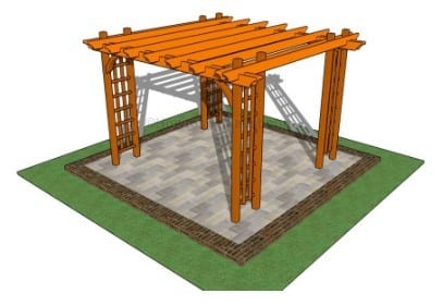 The Pergola Patio Sketchup Design