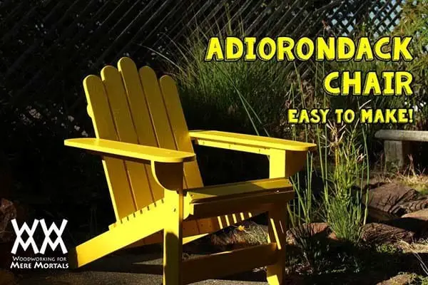 The Yellow Summertime Adirondack Chair