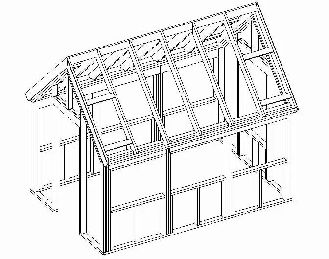 Traditional Pallet House With Side Windows