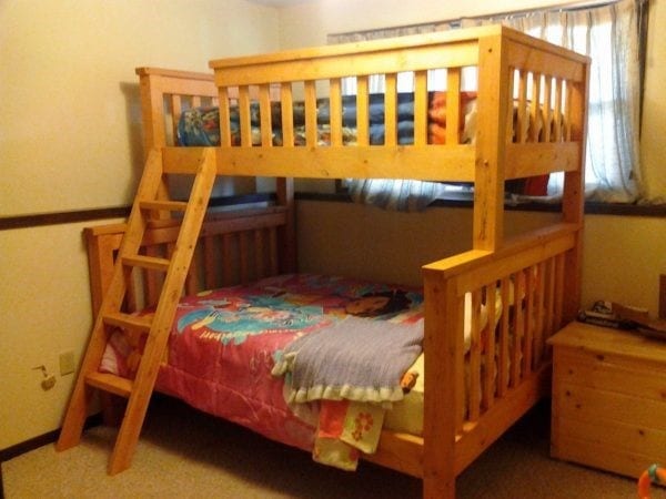 Twin Over Full Simple Bunk Bed Plans