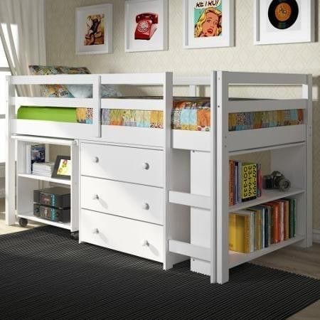 Well Organized Loft Bed Design