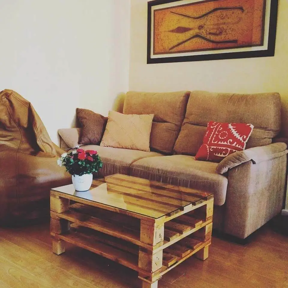 2 Tiered Pallet Coffee Table