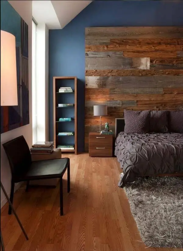 Almost An Entire Wall Pallet Wood Headboard