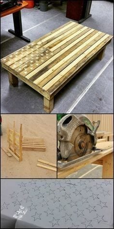 American Flag Coffee Table