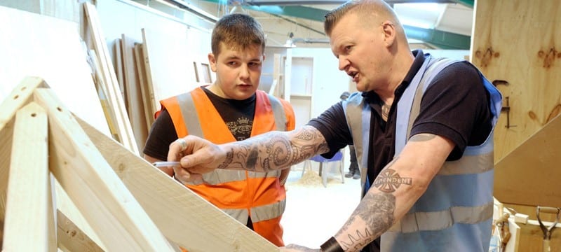 Apprentice Carpenter Involved In Formal Carpentry Education