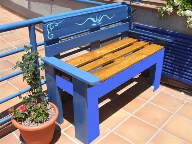 Blue Outdoor Pallet