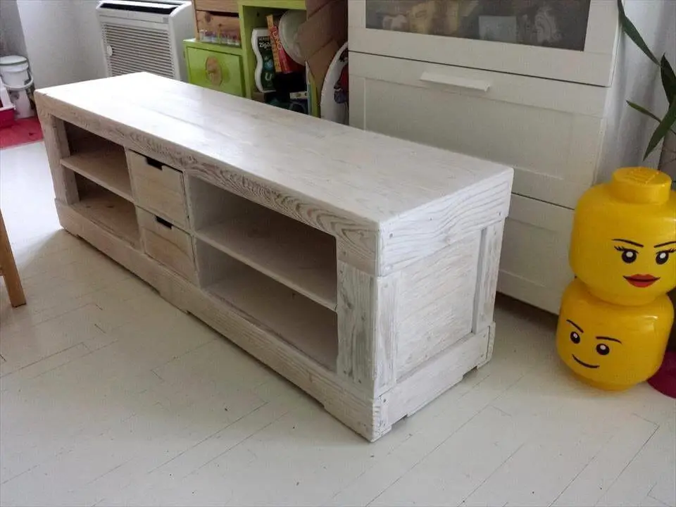 Cabinet And Pallet Tv Stand