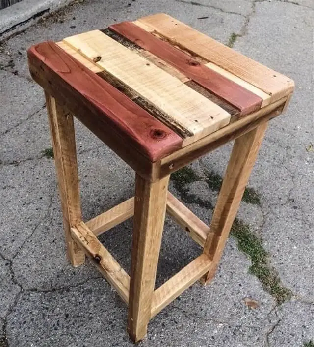 Chic Polished Pallet Nightstand