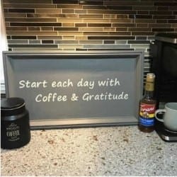 Coffee And Gratitude Sign