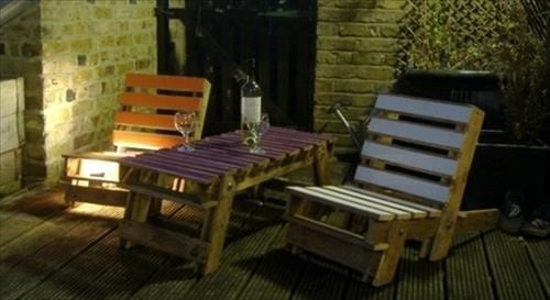 Complete Pallet Bench Set