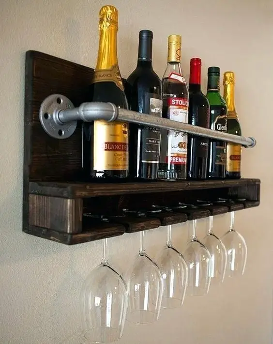 Complete Wood Pallet Wine Rack