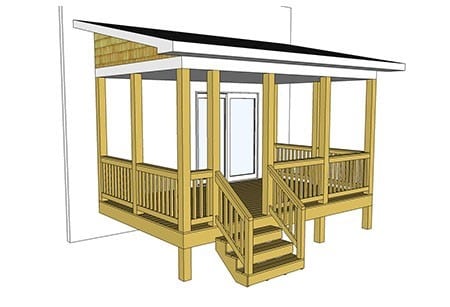 Covered Porch Deck