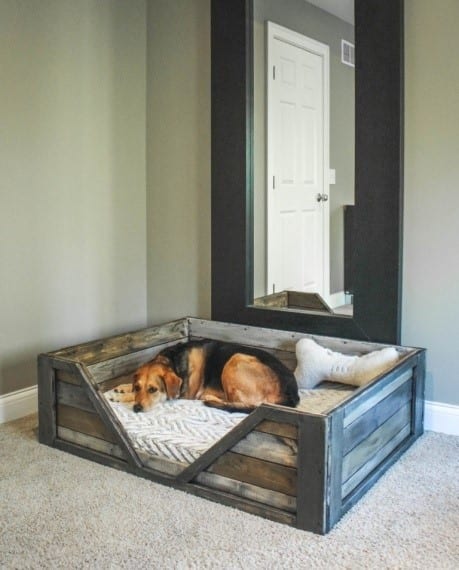 Cozy Pallet Dog Bed