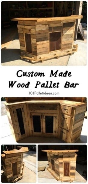Custom Made Pallet Bar Design