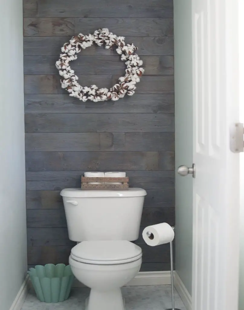 Diy Bathroom Plank Wall