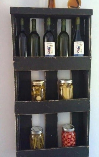 Diy Pallet Wine Shelf 2