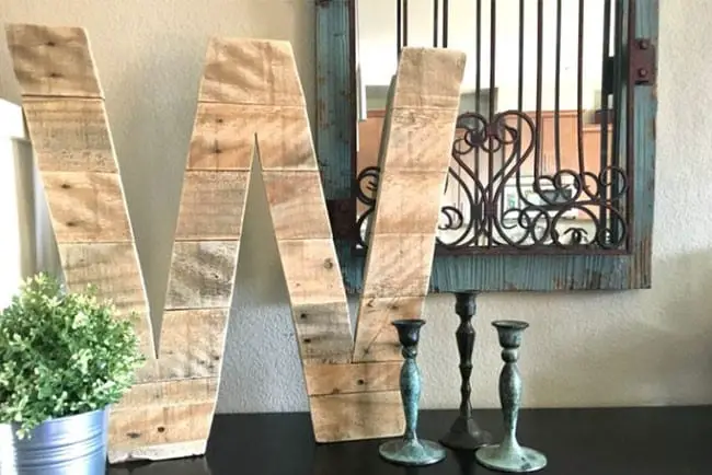 Diy Pallet Wood Letter