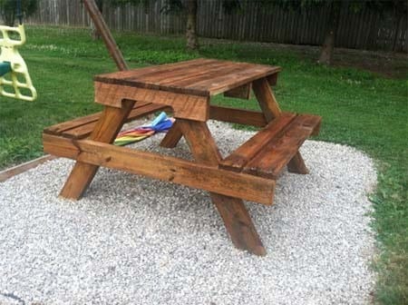 Diy Pallet Wood Picnic Table
