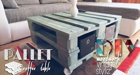 Diy Vintage Style Pallet Coffee Table