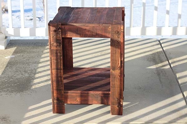 End Table Pallet Wood