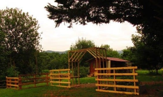 Entrance And Fence From Reclaimed Pallet Wood