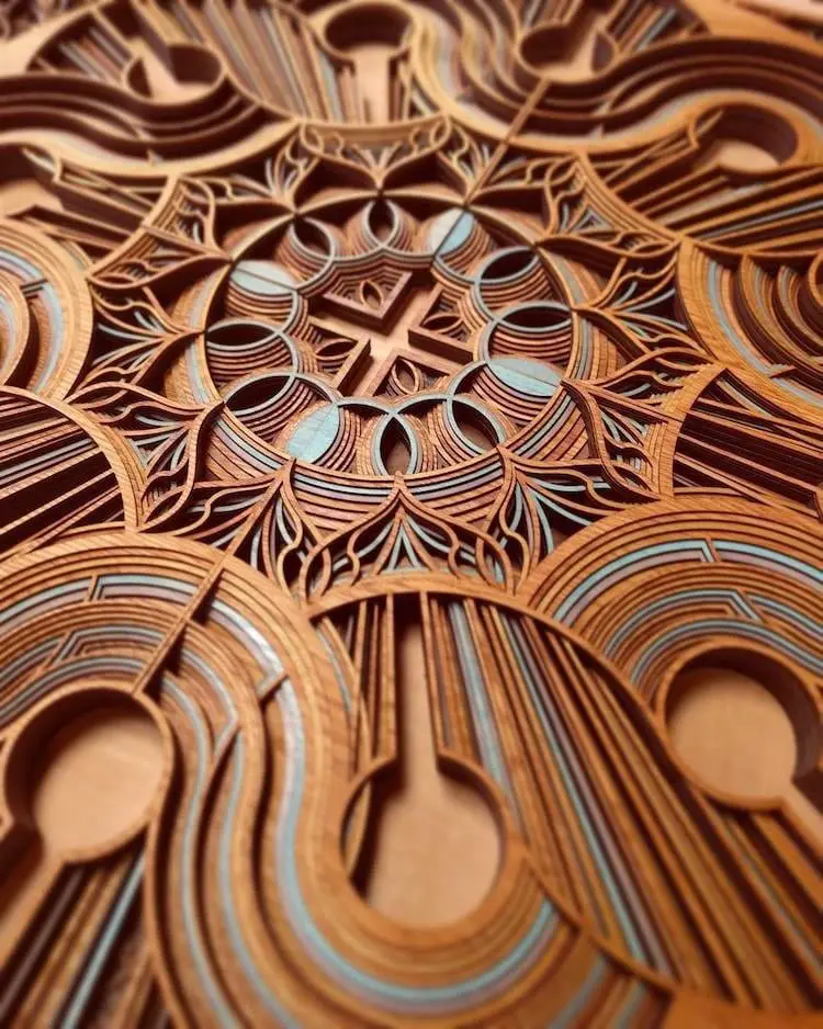 Gabriel Schama’s Laser Cut Wood Sculptures