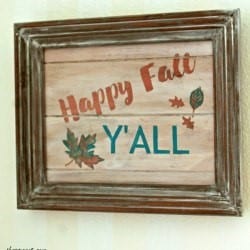 Happy Fall Y’ All Sign