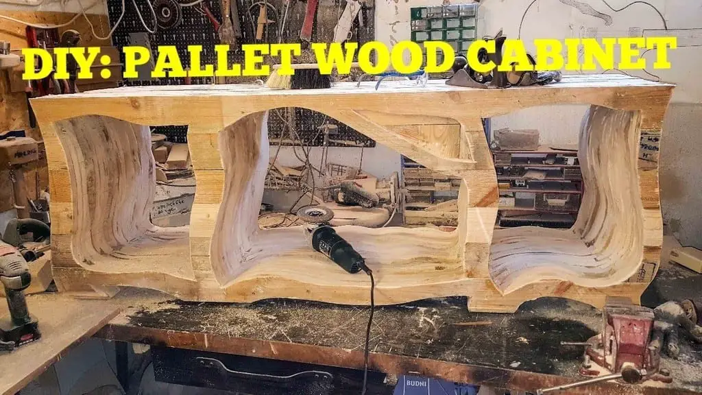 Hobbit Style Pallet Wood Cabinet