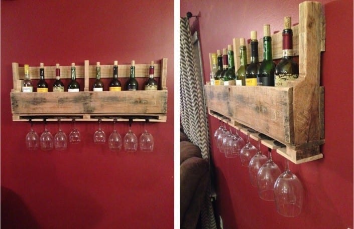 Home Stratosphere Pallet Wine Rack