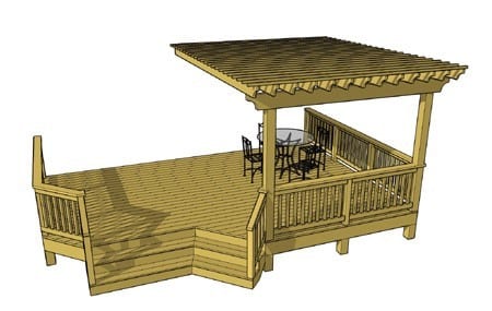 Low Elevation Deck With Covered Area