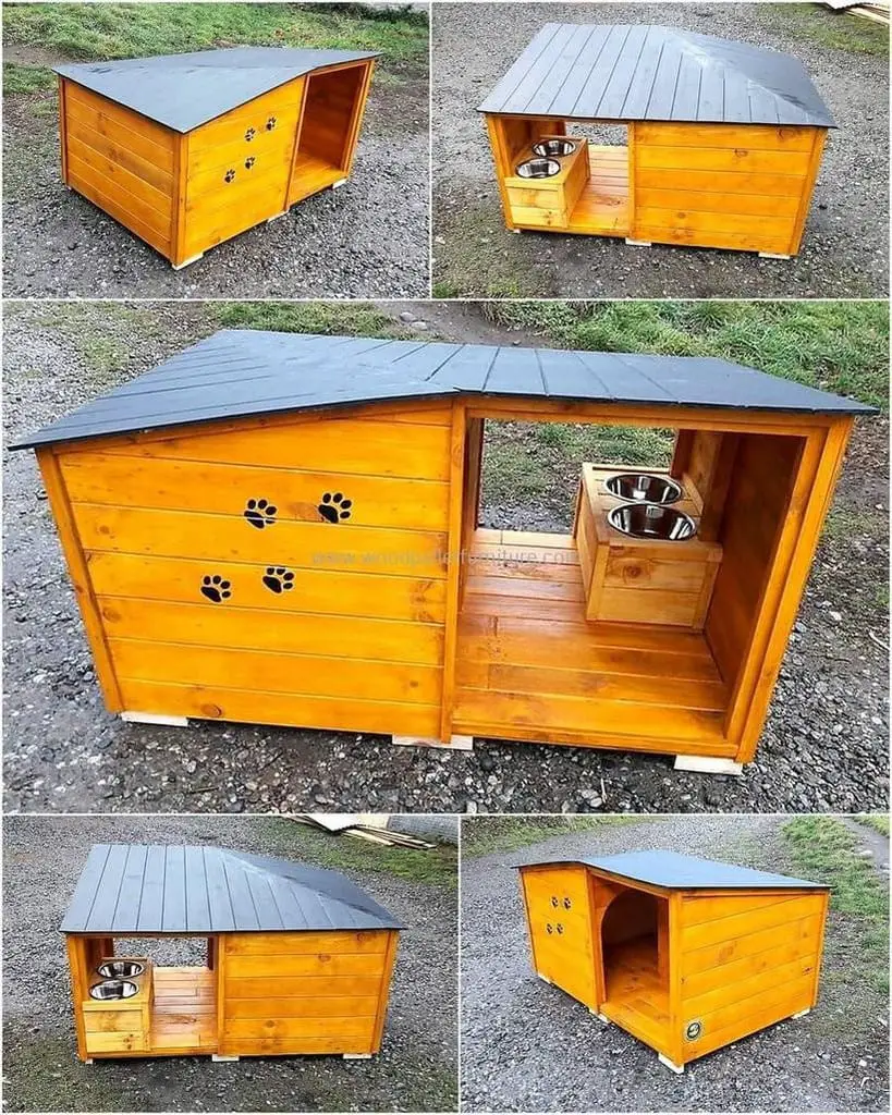 Minimal Pallet Dog House