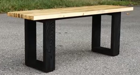 Modern Pallet Wooden Bench