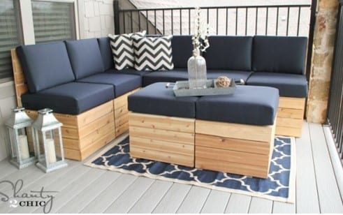 Modular Sectional Pallet Lounge