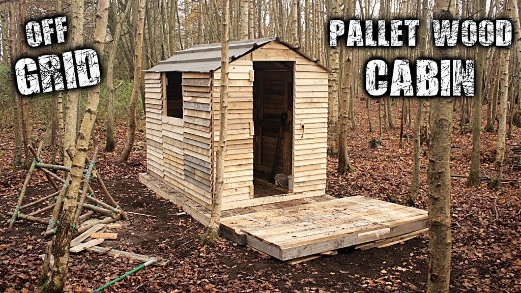 Off Grid Pallet Wood Cabin