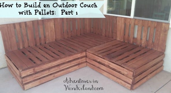 Outdoor Couch Pallets By Wunder Mum