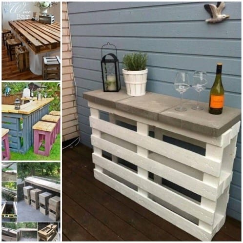 Outdoor Pallet Bar