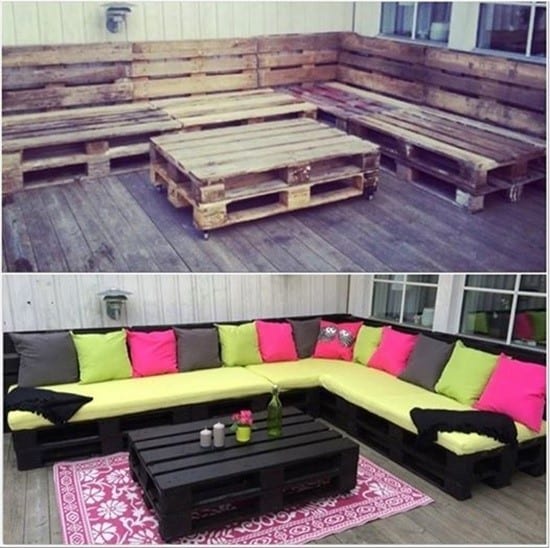 Outdoor Pallet Loungers