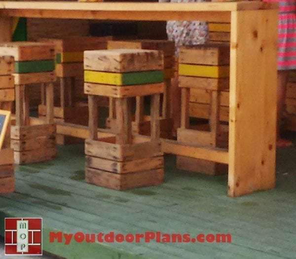 Pallet Bar Stools 1