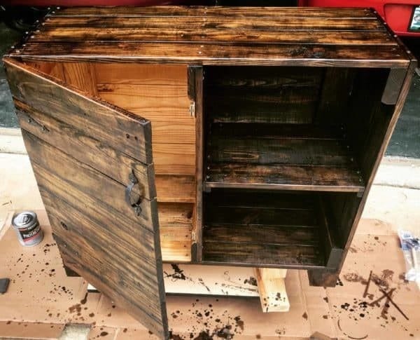 Pallet Bar And Cabinet