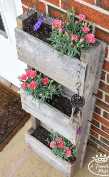 Pallet Butterfly Planter